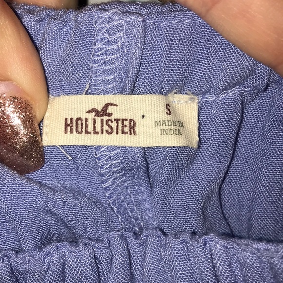 blue cropped tank top - Picture 3 of 3